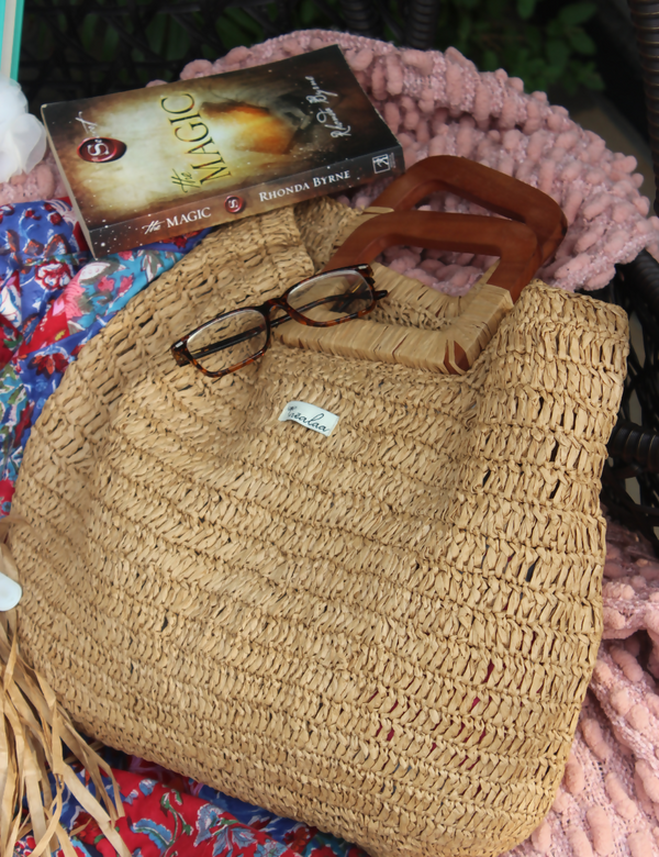 Raffia Natural Tote