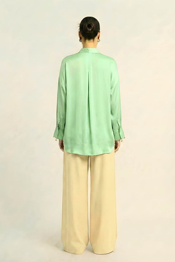Ash Green Loop Blouse