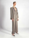 Hanging Lapel Embroidered Blazer