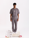Ratna Embroidered T-shirt- Grey