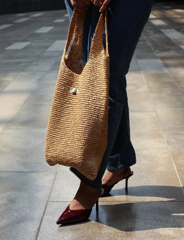 Raffia Shoulder Bag