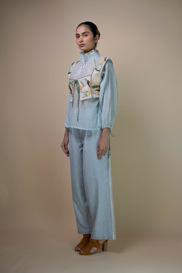 Meadows Reversible Tie-Up Blouse