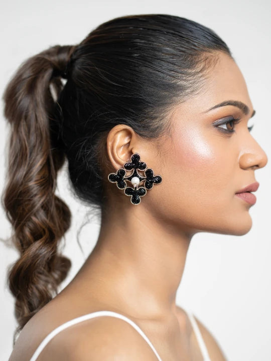 Macro Club Stud Earrings