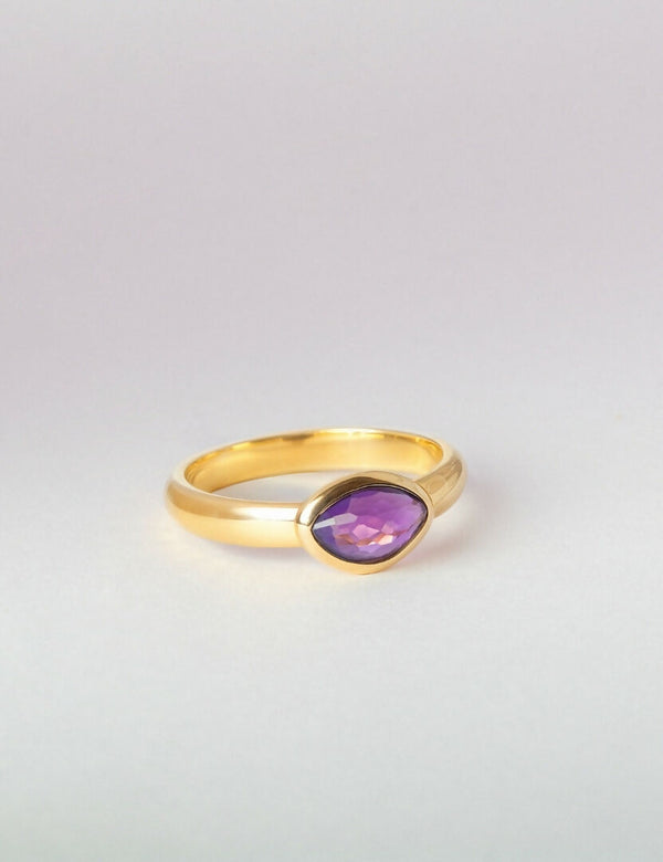 Amethyst 1 Stone Ring