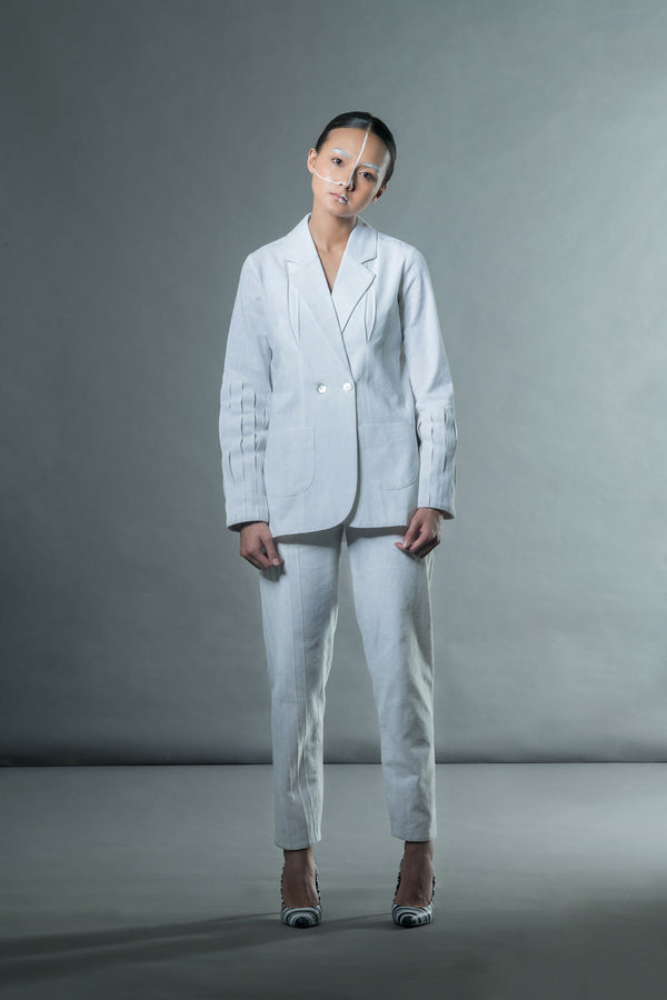 Jacket with Box Pleat Cuff