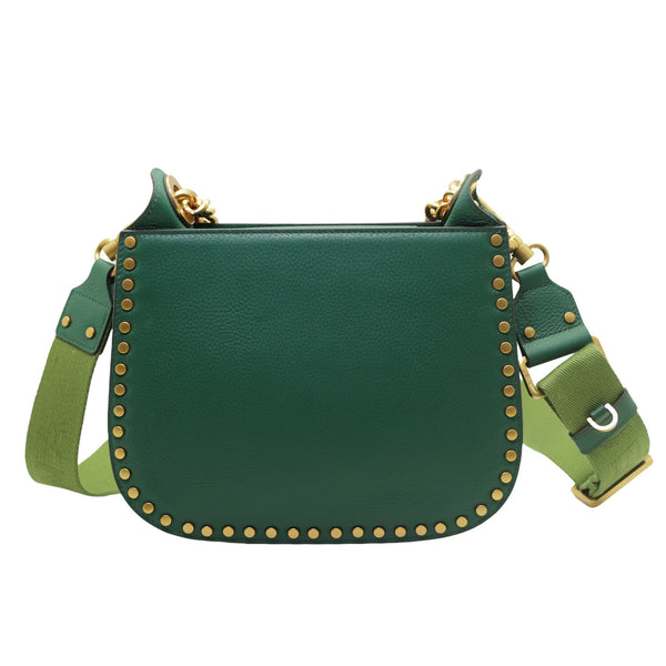 JENA X GREEN Studded Shoulder Bag