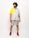 Grey-Neon Colorblocked Co-ord Set