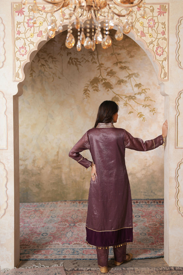 Gauhar Gota Kurta Set With Dupatta