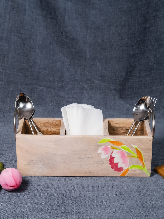 Lotus - Wooden Spoon Caddy