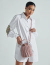 Blush Terrain bucket bag