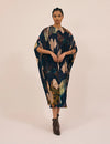 Prussian Blue Bloom Kaftan