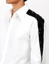 IVORY SHADOWED GLIMMER SHIRT