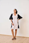 White & Black Short Party Dress