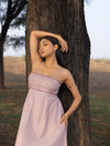 Beatrice Tie-up Dress - Lilac