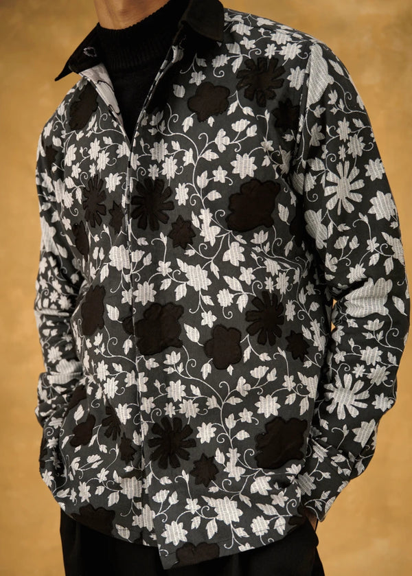 Midnight Petal Shacket