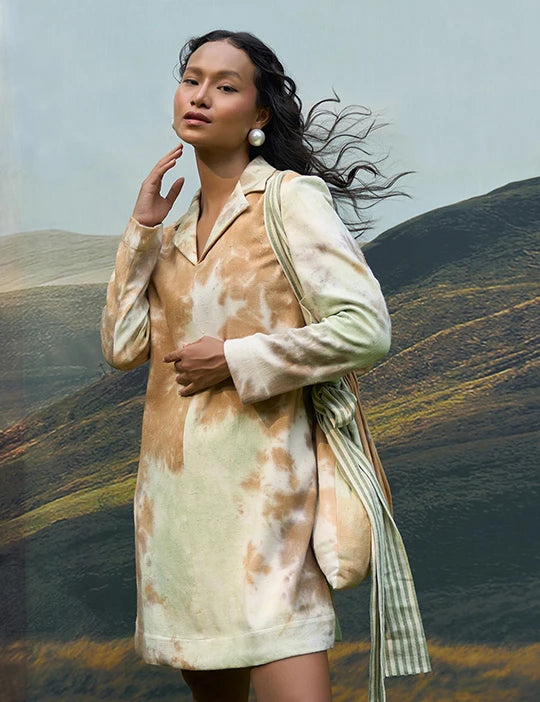 Forest Denim Blazer Dress