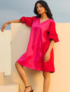 Red & Pink Short Party Dress