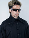 Spider-Web Collar Shirt