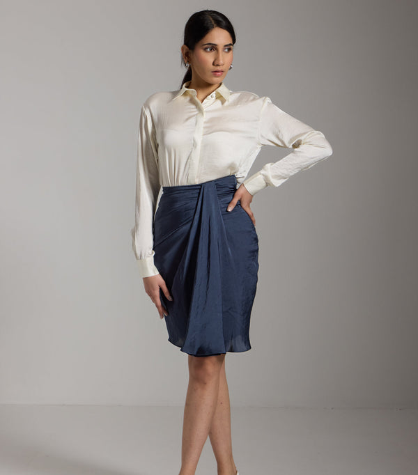 Midnight Draped Skirt