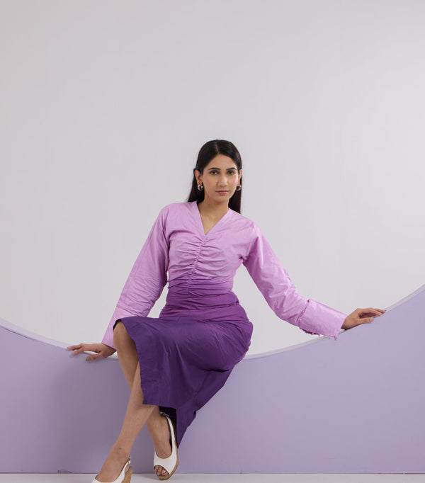 Lavender Haze Ombre Dress
