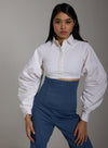 Cloud Cascade Crop-Top