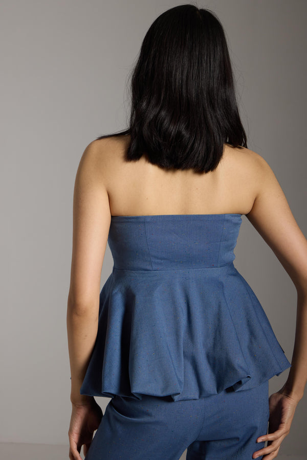 Denim Balloon Top