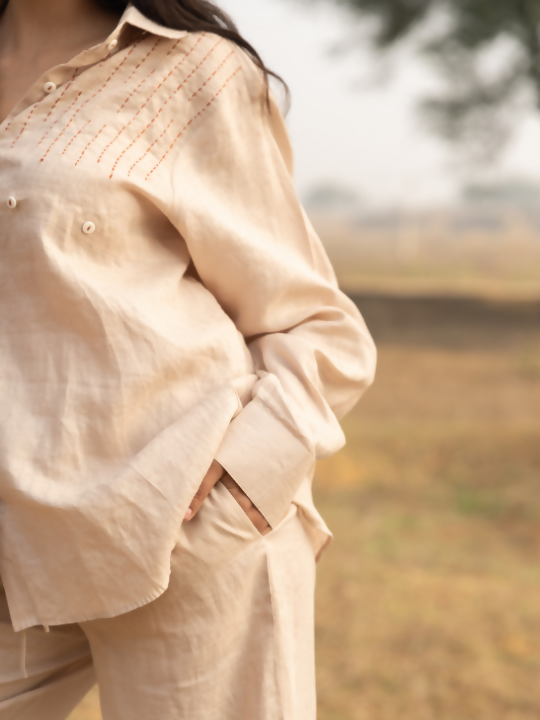 Oryn Drawstring pants - beige