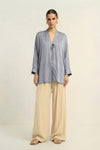 Steel Grey Loop Blouse