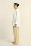 Ivory White Kaftan Blouse