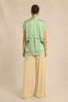 Ash Green Coin Flap Shirt