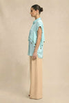 Tropical Breeze Blue Coin Flap Shirt