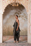 Kohl Tissue Silk Kaftan Set