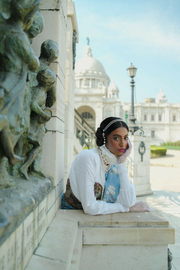 Almond Blossoms Saree