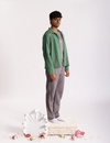 Amrit Kalash Embroidered Jacket - Green