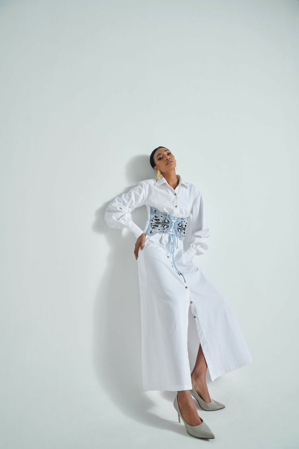 The Classic Corset Shirt Dress