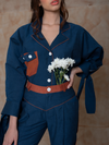 Volume sleeves shirt - Indigo