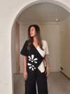 Mia Applique Wrap Top