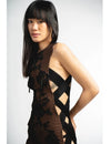 Mid Length Dress with Hand Embroidery