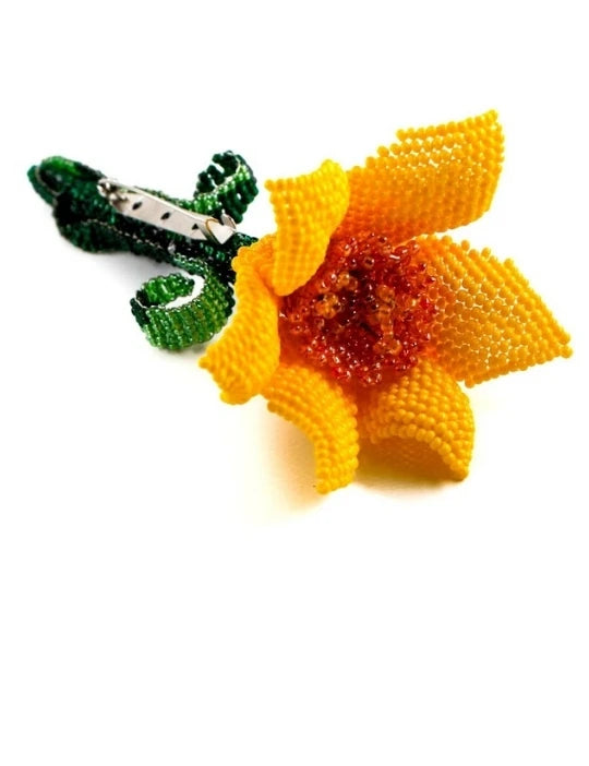Yellow Dolly Brooch Pin