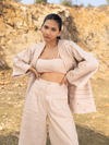 The Open Loom Jacket - Beige