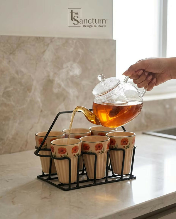 Marigold - Ceramic Chai Glass