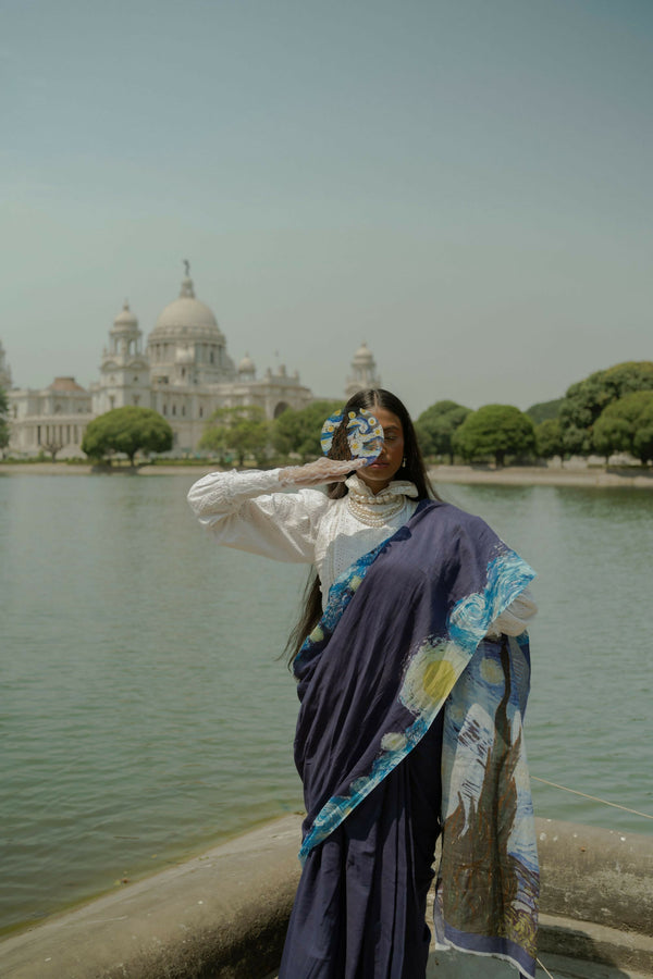 Starry Night Saree