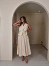 Amara Applique Vest Set