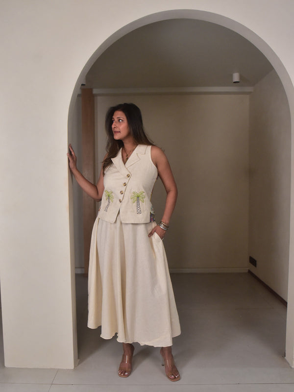 Amara Applique Vest Set