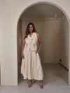 Amara Applique Vest Set