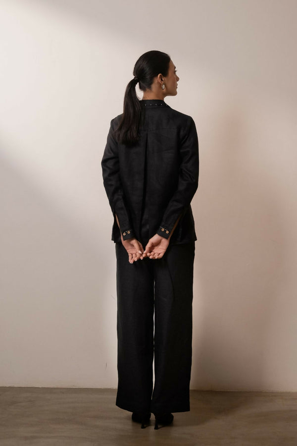 Ebony Pleated Pants