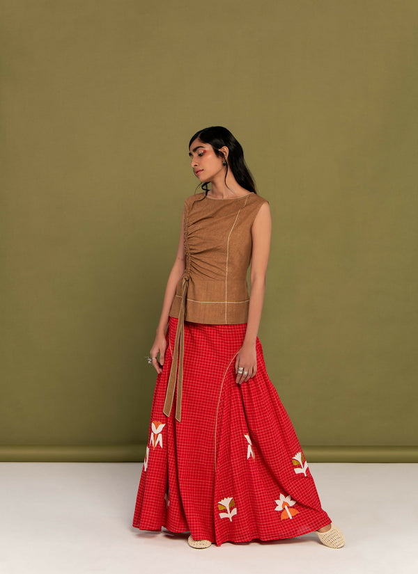 Supriya top and skirt set