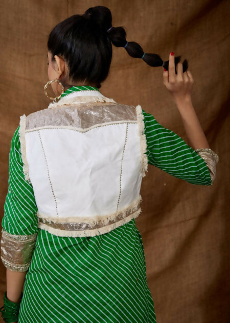 WHITE CROP JACKET