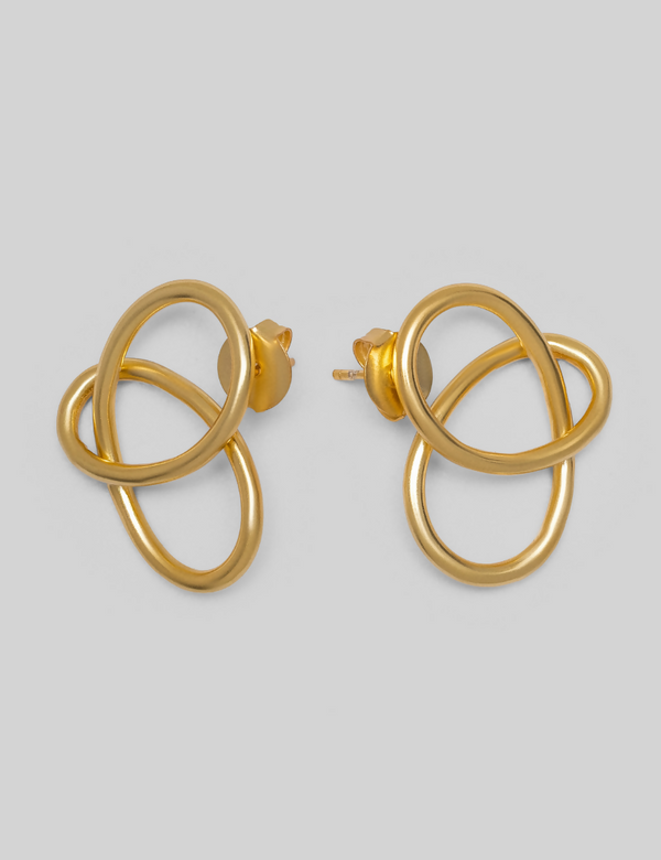 Soft Knot Earrings - Gold