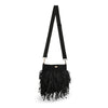Raffia Bucket Bag - Black